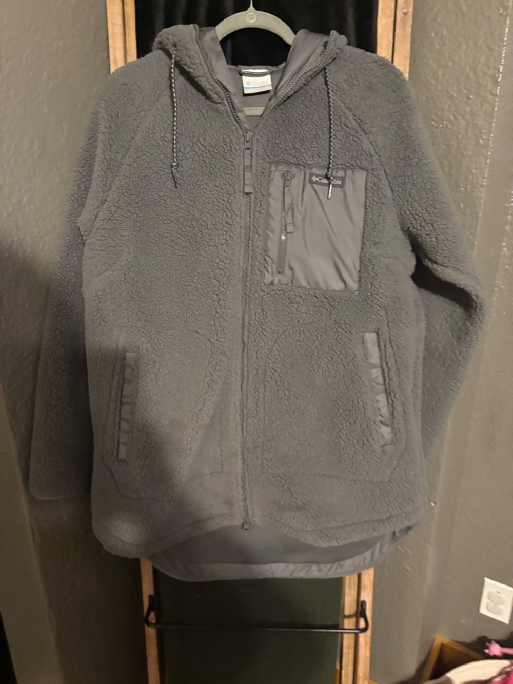 Columbia Sherpa Jacket in Charcoal Gray